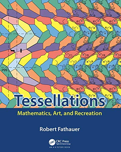 Book cover featuring colorful tessellated fish and the title "Tessellations.