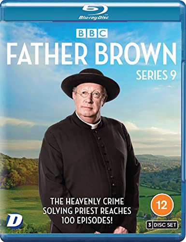 “Father Brown: Series 9” Blu-ray cover featuring Mark Williams as the priest.