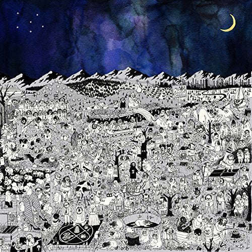 CD case with a cover, titled "Pure Comedy" by Father John Misty, in a compact disc format.