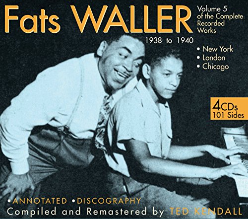 Fats Waller CD cover featuring a photo of Waller playing piano.