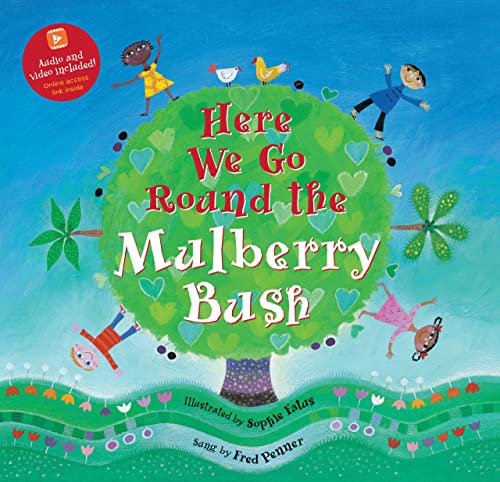 ChildrenSSChildren dancing around a large green tree on a colorful children's book cover.