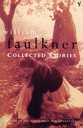 Book cover: “Collected Stories” by William Faulkner, sepia-toned image.