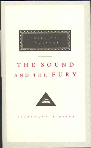 Book cover for "The Sound and the Fury" by William Faulkner.