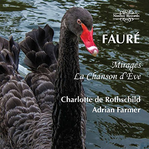 A black swan with a red beak on a CD cover.