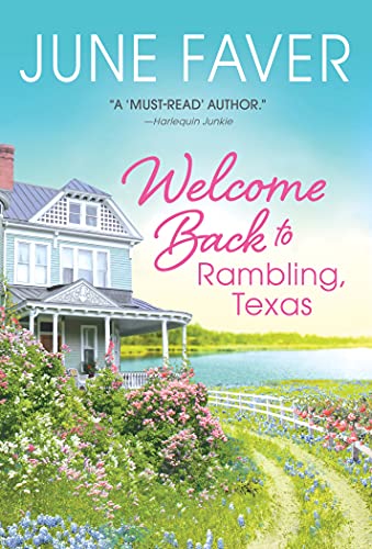 Book cover with a large Victorian house, flowers, and a lakeside view.