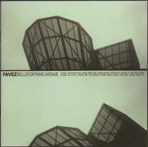 CD cover for Favez’s “BELLEFONTAINE AVENUE” featuring a geometric building.