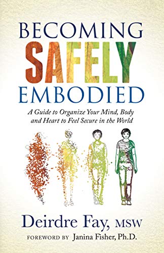 Book cover with title "Becoming Safely Embodied" and four sketched figures.