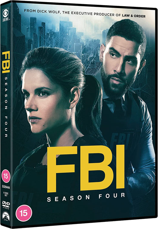 DVD case for "FBI: Season Four" with man and woman on the cover.