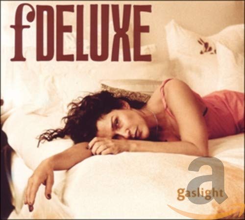 CD cover for Fdeluxe’s “Gaslight” featuring a woman lying on a bed.