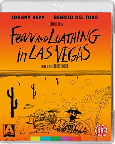 Fear and Loathing in Las Vegas" Blu-ray cover with illustrated desert scene.