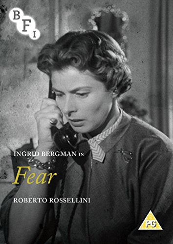 DVD cover for "Fear" featuring Ingrid Bergman on the phone.