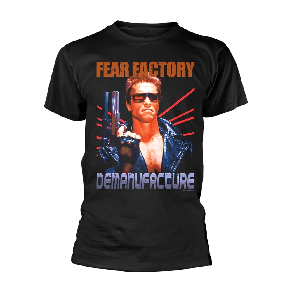 Black t-shirt with "Fear Factory" and Terminator graphic design.