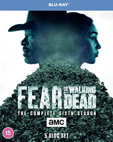 Blu-ray cover for Fear the Walking Dead Season 6, featuring two faces.