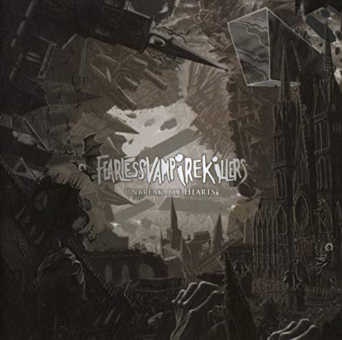 CD cover art: gothic architecture, bats, and fragmented castle imagery.