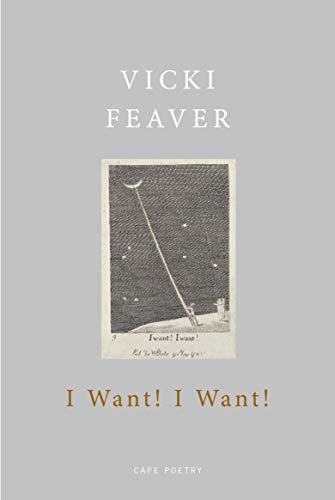 Book cover: "I Want! I Want!" by Vicki Feaver, with a sketched night scene.