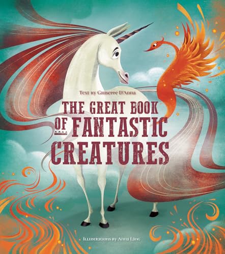 Book cover featuring a unicorn and phoenix with colorful, swirling designs.