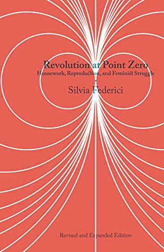 Book cover: "Revolution at Point Zero" by Silvia Federici, red and white design.