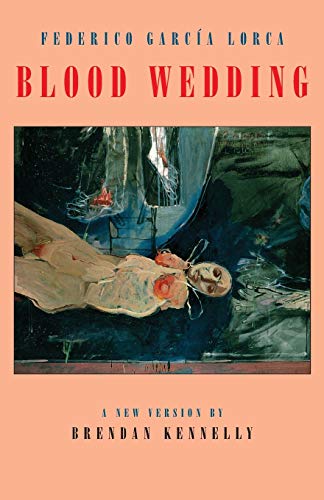 Book cover for “Blood Wedding” featuring a dramatic, dark painting.