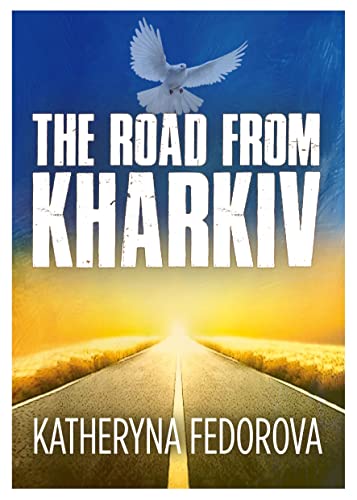 Book cover: road receding to light, with a white dove above text.