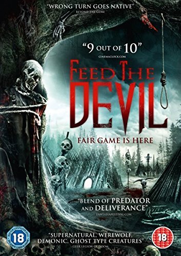 DVD cover for horror film "Feed The Devil" with a monstrous figure.