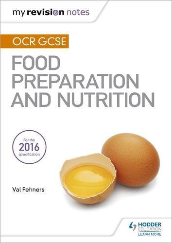 "Book cover with 'Food Preparation and Nutrition' title, egg image, and author name on white background."