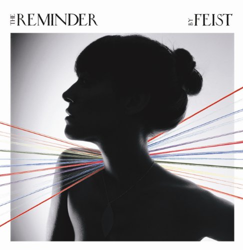 Feist's "The Reminder" album cover: a silhouette with radiating lines.