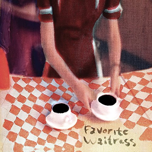 A vinyl record album cover featuring a waitress and two coffee cups on a checkered tablecloth.