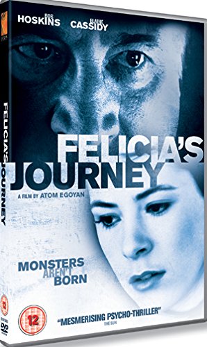 DVD cover for "Felicia's Journey" featuring close-up portraits of two people.