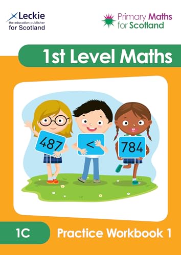 1C Practice Workbook 1" cover with three children holding number cards.