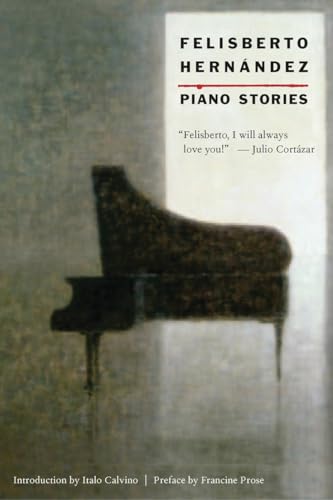 Book cover for Piano Stories by Felisberto Hernández featuring a silhouette of a piano.