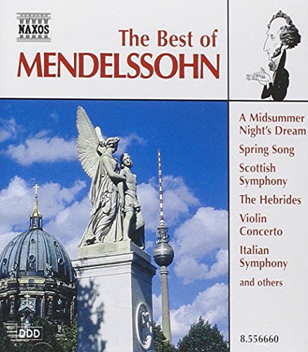 CD cover featuring a statue and Berlin landmarks with red text and black-and-white portrait.