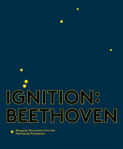 Dark blue book cover with bold yellow text: "Ignition: Beethoven".