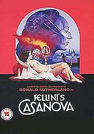Fellini's Casanova" DVD cover with placeholder text and Amazon logo.