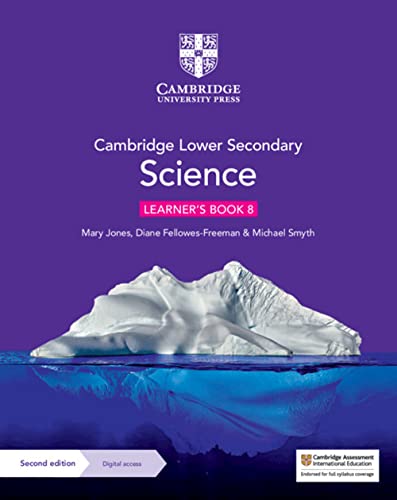 Cambridge Lower Secondary Science Learner’s Book 8 cover with an iceberg.