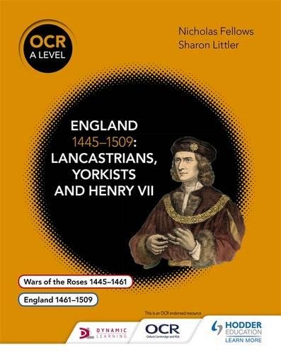 Textbook cover depicting a historical portrait and title: England 1445–1509.