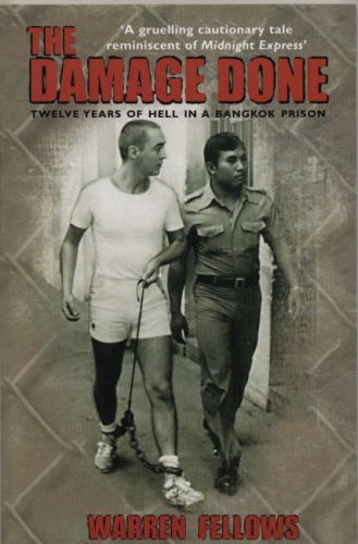 Book cover showing a shackled prisoner walking with a guard in a prison corridor.