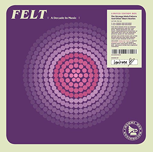 Lavender album cover with "FELT" in large blue letters and subtitle below.