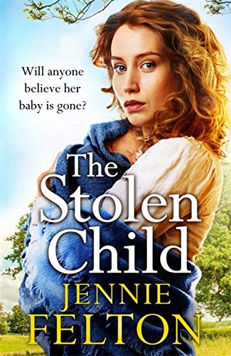 Book cover: woman holding a bundled baby, blue sky background.