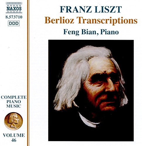 CD cover featuring a portrait of Franz Liszt, titled Berlioz Transcriptions by Feng Bian.
