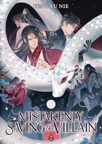 Book cover featuring two men and a large white snake against a dark background.