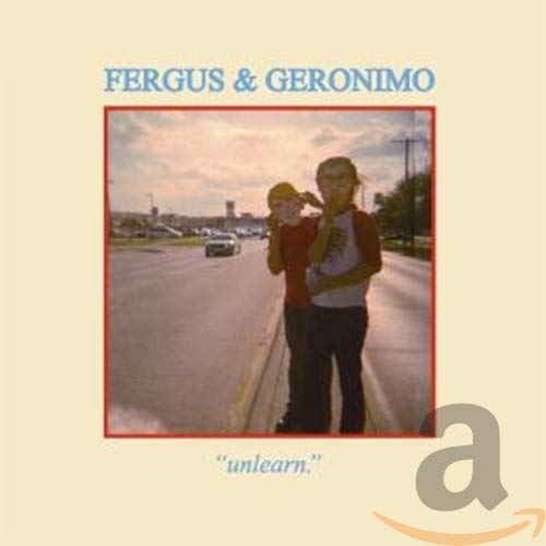 CD cover for Fergus & Geronimo’s “Unlearn,” featuring two people embracing.