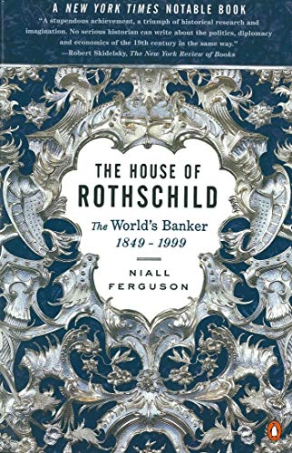 Book cover with ornate silver filigree framing the title The House of Rothschild.