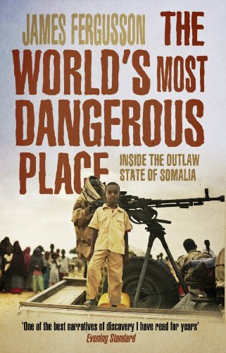 Book cover depicting a young boy and armed men in Somalia.