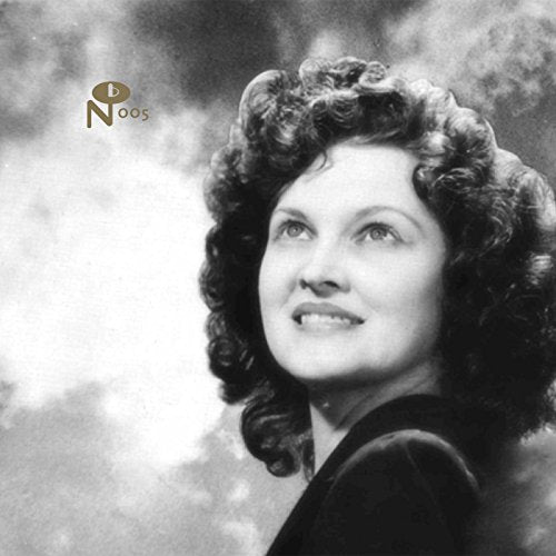 Black and white portrait of singer Fern Jones with curly hair.