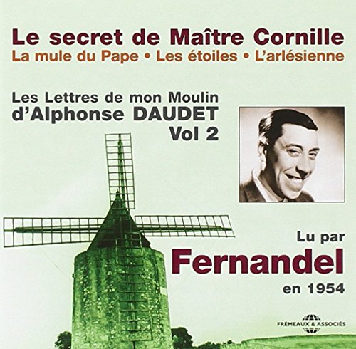 CD cover featuring Fernandel’s portrait and a windmill in a field.