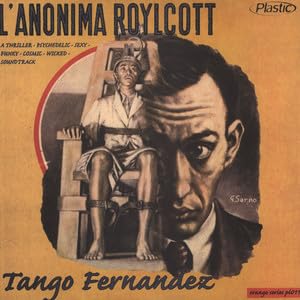 Vintage vinyl album cover featuring a man in a chair, darkly illustrated.