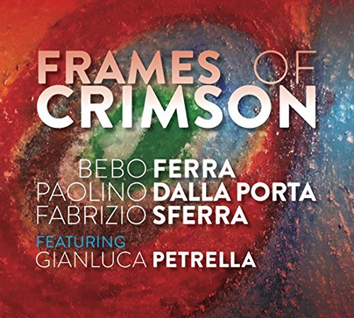 CD cover with red and blue abstract art, text listing artist names.
