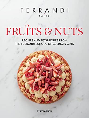 Cookbook cover featuring a fruit tart and the title "Fruits & Nuts.
