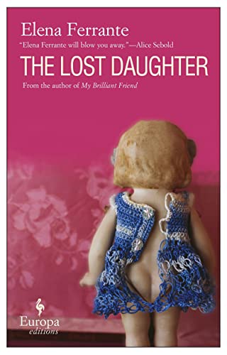 Book cover: "The Lost Daughter" with image of a doll’s back.