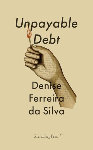 Book cover: hand holding a burning match over text, "Unpayable Debt".